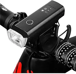 Lanterna Farol Bicicleta Bike Luz Ultra Led A Prova D'agua impermeável, 5 modos de luz Com Fotocelula inteligente Recarregavel USB