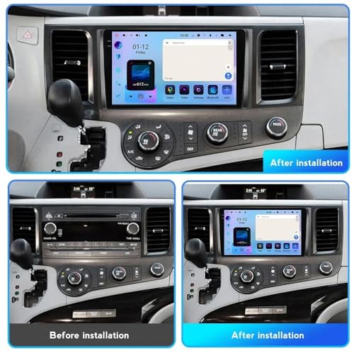 Autoradio Portátil Toyota Sienna 2011 2012 2013 con Mirror Link Bluetooth 2