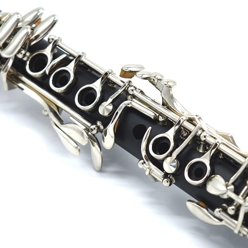 E-flat Bakelite body niklowany 17-klawiszowy instrument klarnetowy dla początkujących do zabawy