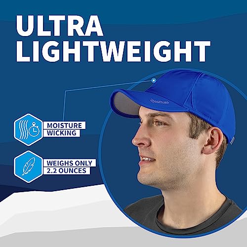 Trailheads Men's Running Cap With Uv Protection, Lightweight & Quick Drying Performance Sports Hat, Upf 50, Adjustable Fit - Royal Blue #TOP3