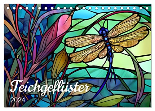 Teichgeflüster (Tischkalender 2024 DIN A5 quer), CALVENDO Monatskalender: Tiere am Teich in...