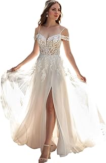 Lace Wedding Dress for Bride 2025 Beach Bride Dresses Wedding Dress V Neck Bridal Gowns RWD001 - Buy now