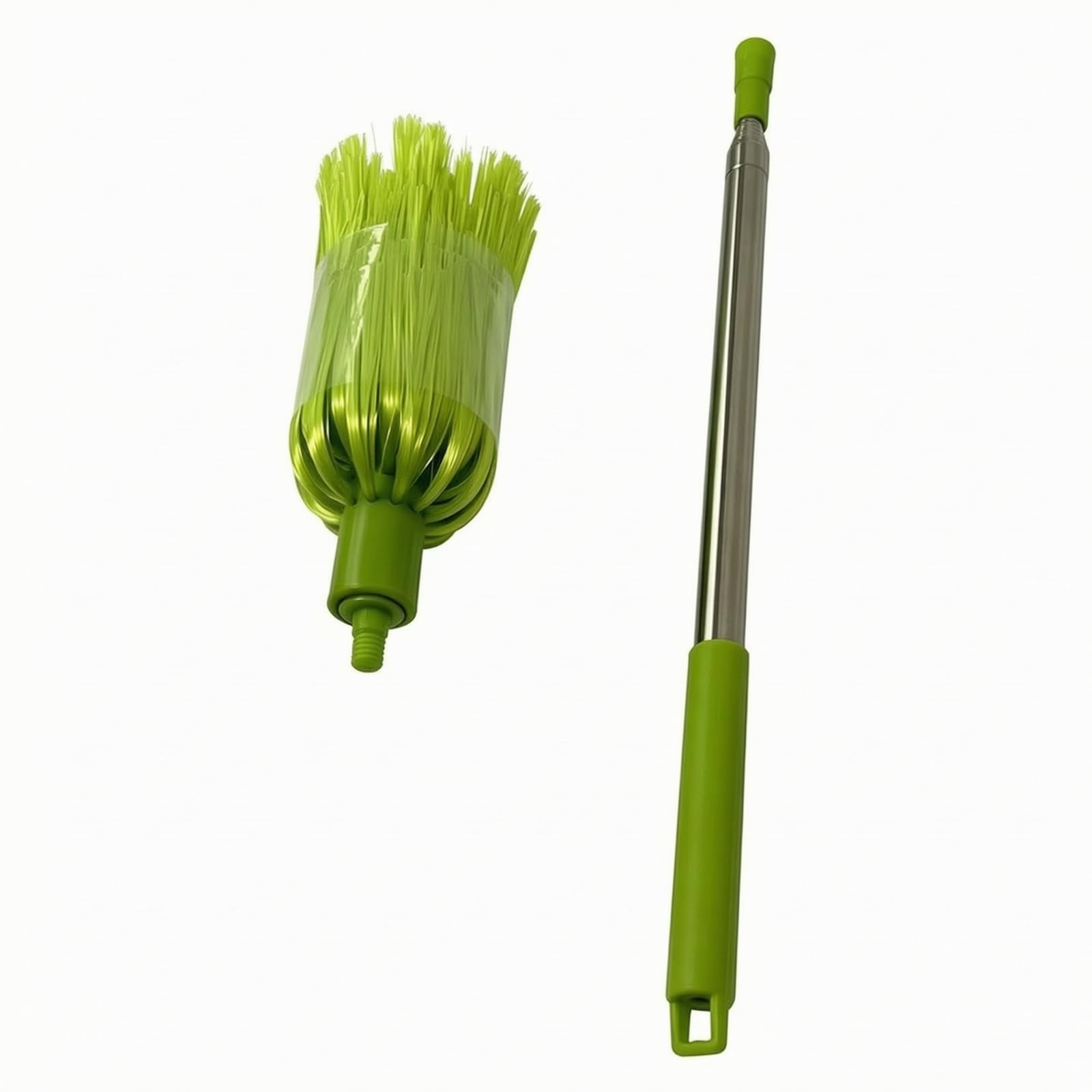 Plumeau Manche Télescopique | Multifonction, Plumeau Perche Télescopique, Lavable, pr Plafond, Bureau, Vert Jaune