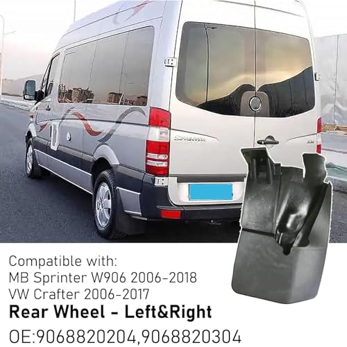 Image of Sprinter Mud Flaps 4Pcs Front Rear Wheel Fenders Mud Flaps Splash Guards for Mercedes Van Sprinter 906 2006-2018 Crafter 2006-2017