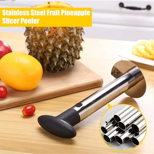 Image of Stainless Steel Julienne Vegetable Peeler Multi-Functional Fruit & Veggie Shredder Slicer and Grater for Potatoes, Carrots, Cucumbers (Pineapple Corer)