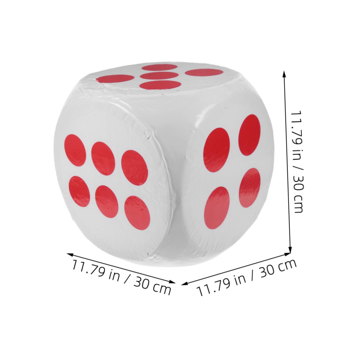 UKCOCO Dados de Espuma Jumbo Blancos Seis Caras Portátiles de Gran Tamaño para Juegos de Fiesta y Habilidades Matemáticas para Niños y Adultos