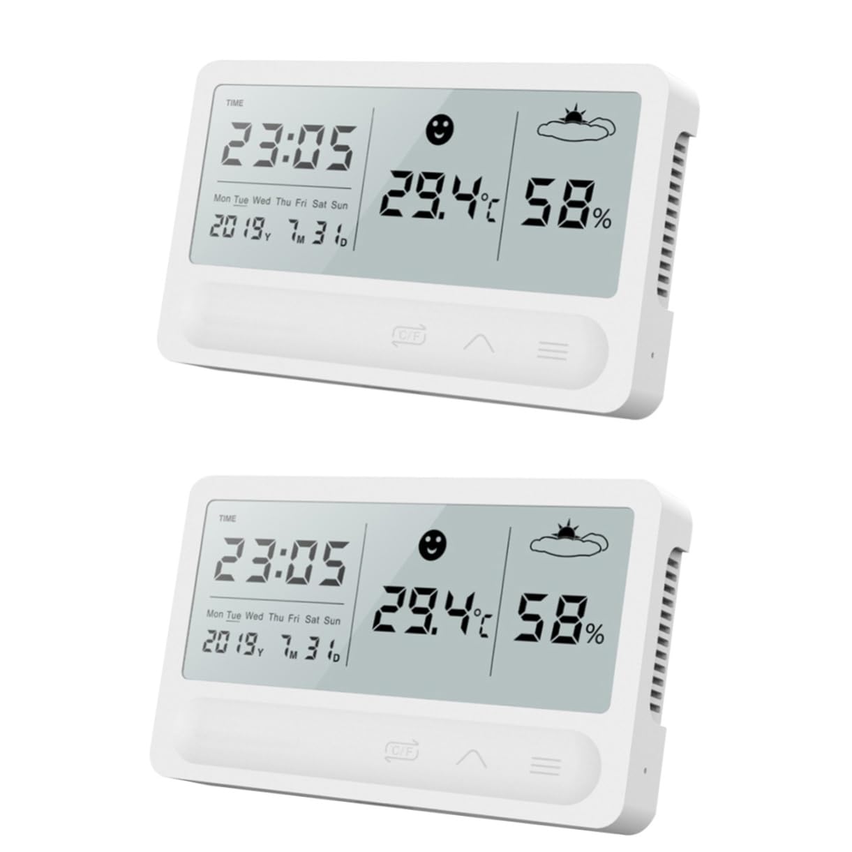 Sosoport 2 Pz misuratore di umidità termometri da interni termometro domestico termometri digitali igrometro misuratore di temperatura digitale misuratore di temperatura e umidità numero