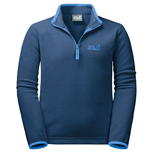 Jack Wolfskin Damen Gecko Fleecepullover, blau (ocean wave), 152 Jack Wolfskin Damen Gecko Fleecepullover, blau (ocean wave), 152