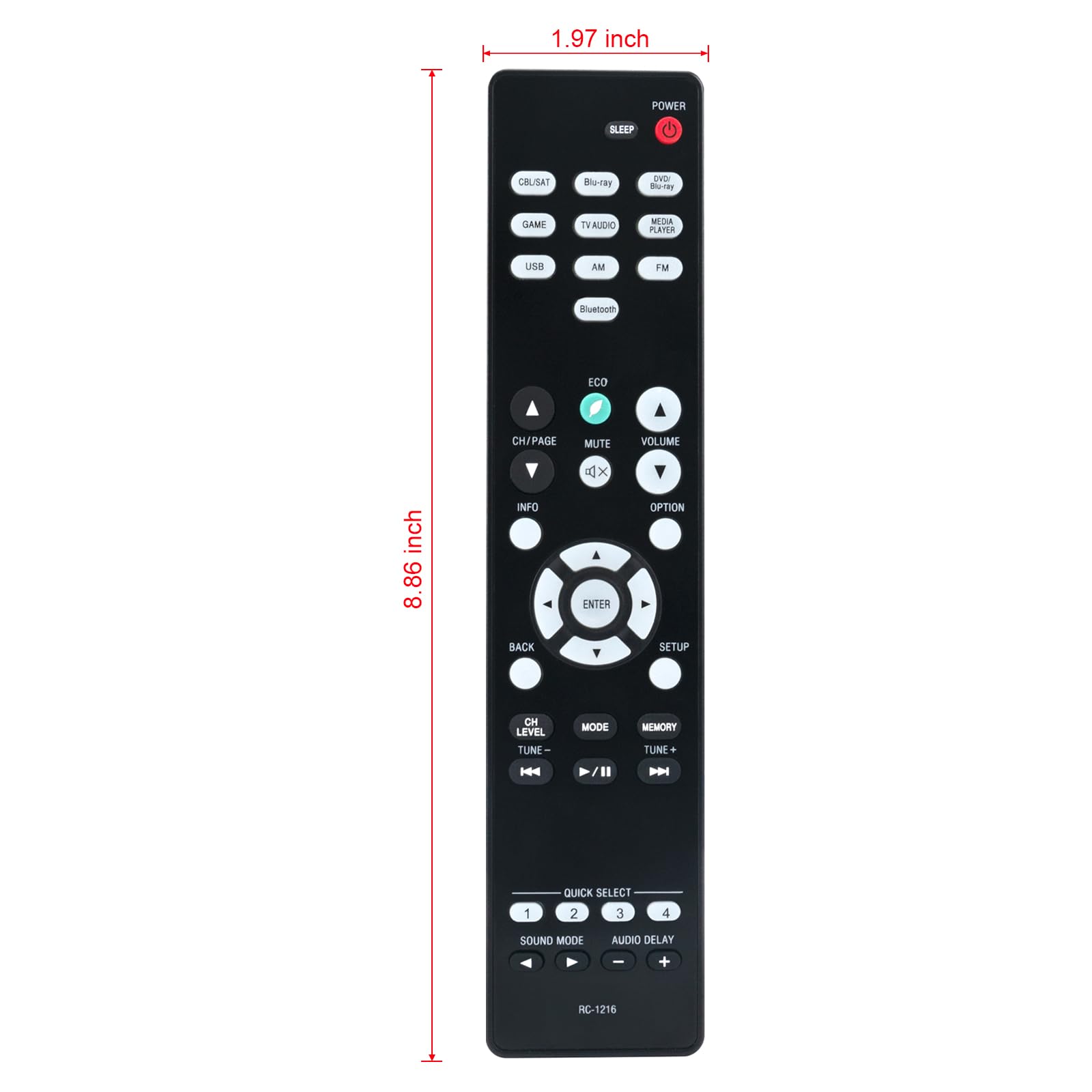 Amazon.com: RC-1216 Replaced Remote fit for Denon AV Receiver AVR