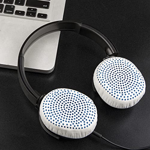 Image of SOULWIT Earpads Replacement for Skullcandy Riff, Riff2 Wired /Wireless On-Ear Headphones, Ear Pads Cushions with Softer Leather, Noise Isolation Foam (White)