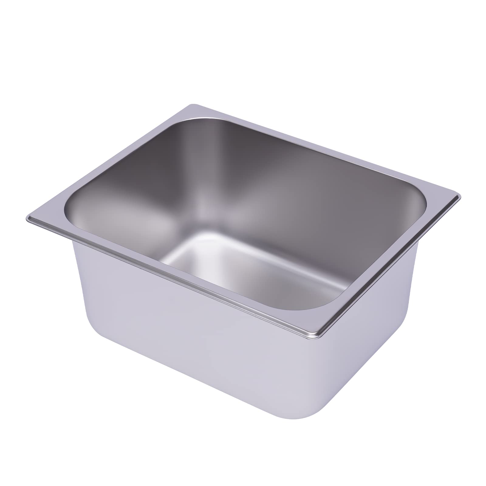 1/2 contenitore per gastronorm, in acciaio inox, profondità 150 mm, 33 x 26 x 15 cm, per la casa degli hotel