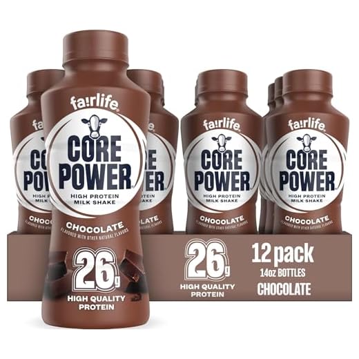Fairlife Core Power 26g Protein Milk Shakes, Ready To Drink for Workout Recovery, Chocolate, 14 Fl Oz (Pack of 12)