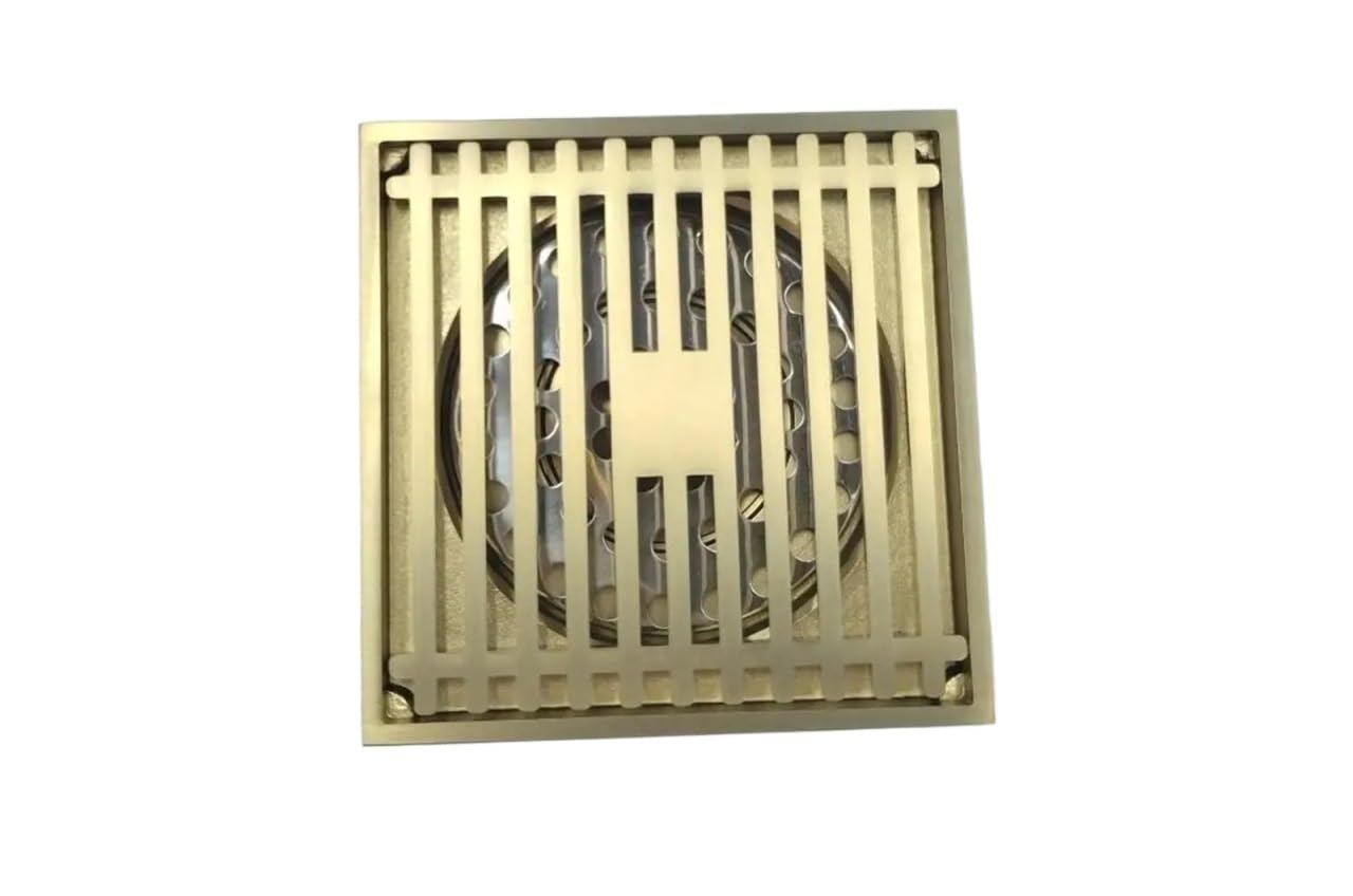 Stainless Steel Drainage Grate, Drain Cover Square Floor Waste Grates Bathroom Shower Drain(Color 7)