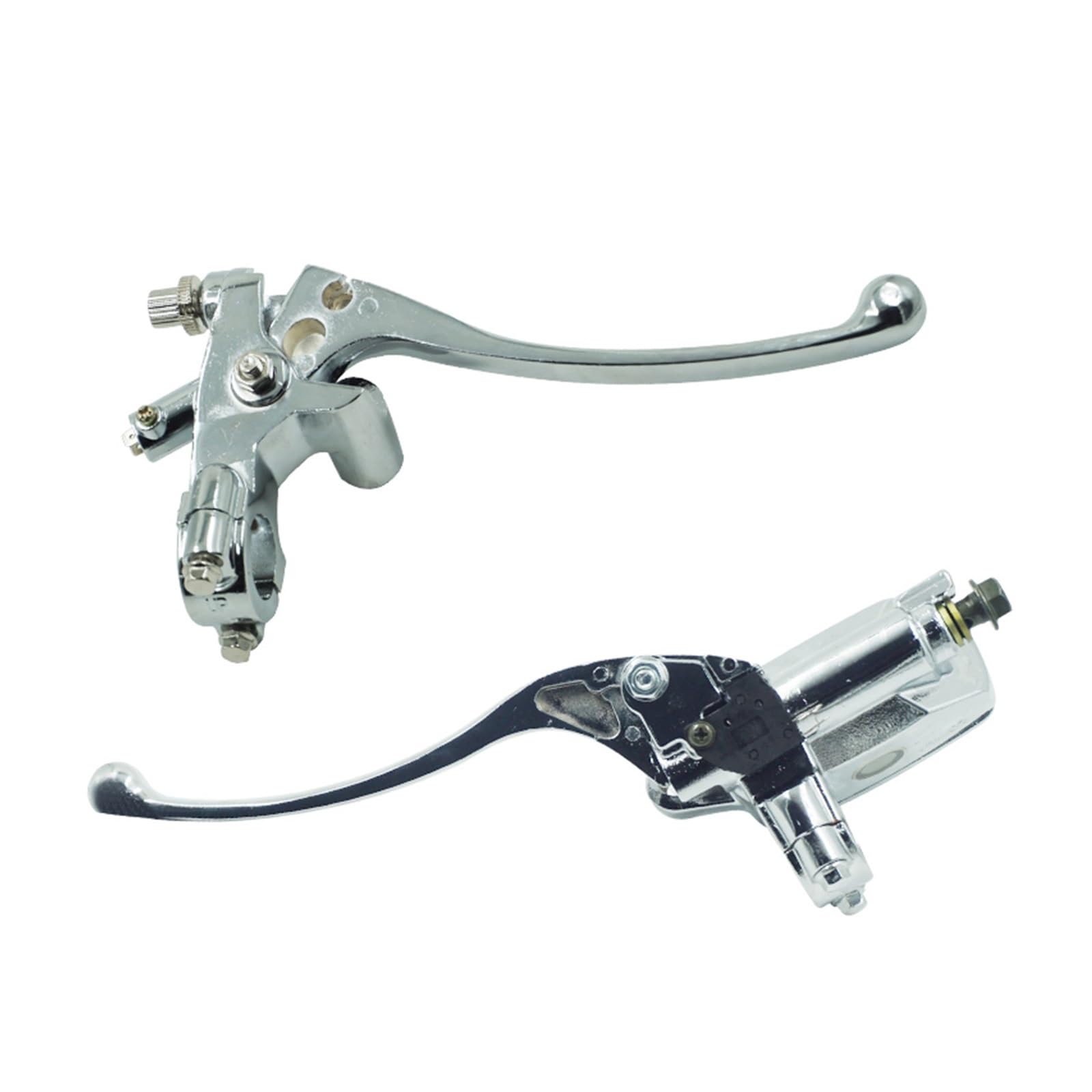 7/8 "22mm Argento Moto Cilindro Maestro Freno Idraulico Leva Pompa Frizione Del Freno Per Ya&maha Per Suzuki Per Ho&nda Con Pistone Da 14mm Frenos Leves Friziones