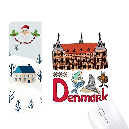 Tapis de souris Danemark idée cadeau de Noël original pour bureau et maison