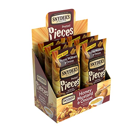 Image of Snyder's of Hanover Pretzel Pieces, Honey Mustard & Onion, 3.25 Oz, 6 Ct