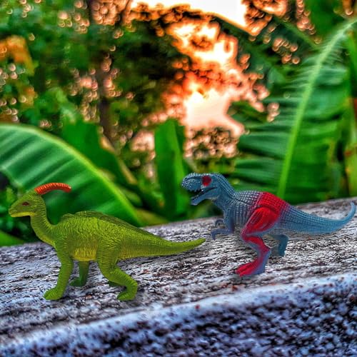 Image of Realistic Dinosaur Animal Toys for Kids 3+ Years | 8PCs Big Size Jurassic World Dino Animals Figure Set for Children| Birthday Gifts Jungle Safari Animal Dino Egg Toy Action Figurine (Dino 8)