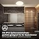 B.K.Licht – LED Deckenleuchte mit Bewegungsmelder, LED Deckenlampe für das Bad, Lampe mit Spritzwasserschutz und warmweißem Licht, Badezimmer, Küchenlampe, 27x6 cm (DxH), Weiß