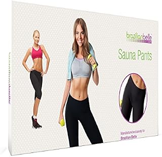 Brazilian Belle Weight Loss Pants - Neoprene Sauna Anti Cellulite, Slimming Benefits Black