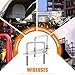 Sieqioor 4 Sets M6 Square U-Bolts, 304 Stainless Steel U-Bolts (M6 x 50mm x 80mm), with Nuts, Bolt Plates, for Trailer, Sailboat, Automotive & Industrial Use