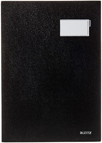 Leitz 57000195 Expandable Signature Book with 20 Card Dividers, A4, Black, 57000095