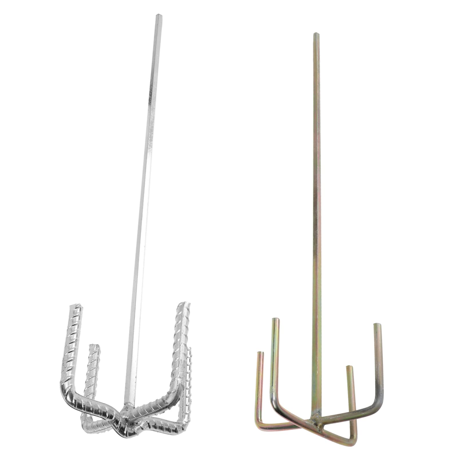 Bâtonnets Mélangeurs de Peinture Hexagonaux 2 Pièces en Acier au Carbone