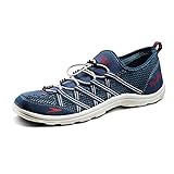 Speedo Men's Seaside Lace 4.0 Water Shoe, Blue/White, 10 M US