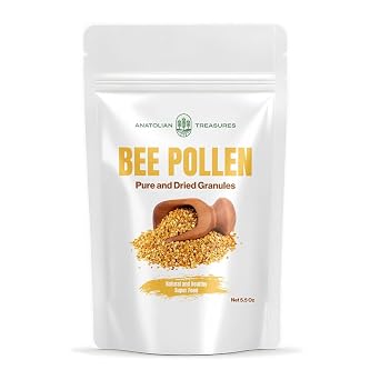 Raw Bee Pollen from Spring Wildflowers - 5.5 oz Dry, Pure, Natural, Unprocessed Naturally Sweet & Floral Taste