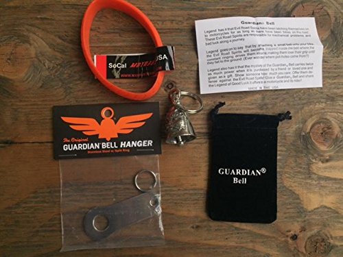 Kit completo para motocicleta Guardian Bell con colgante y pulsera miniatura 1