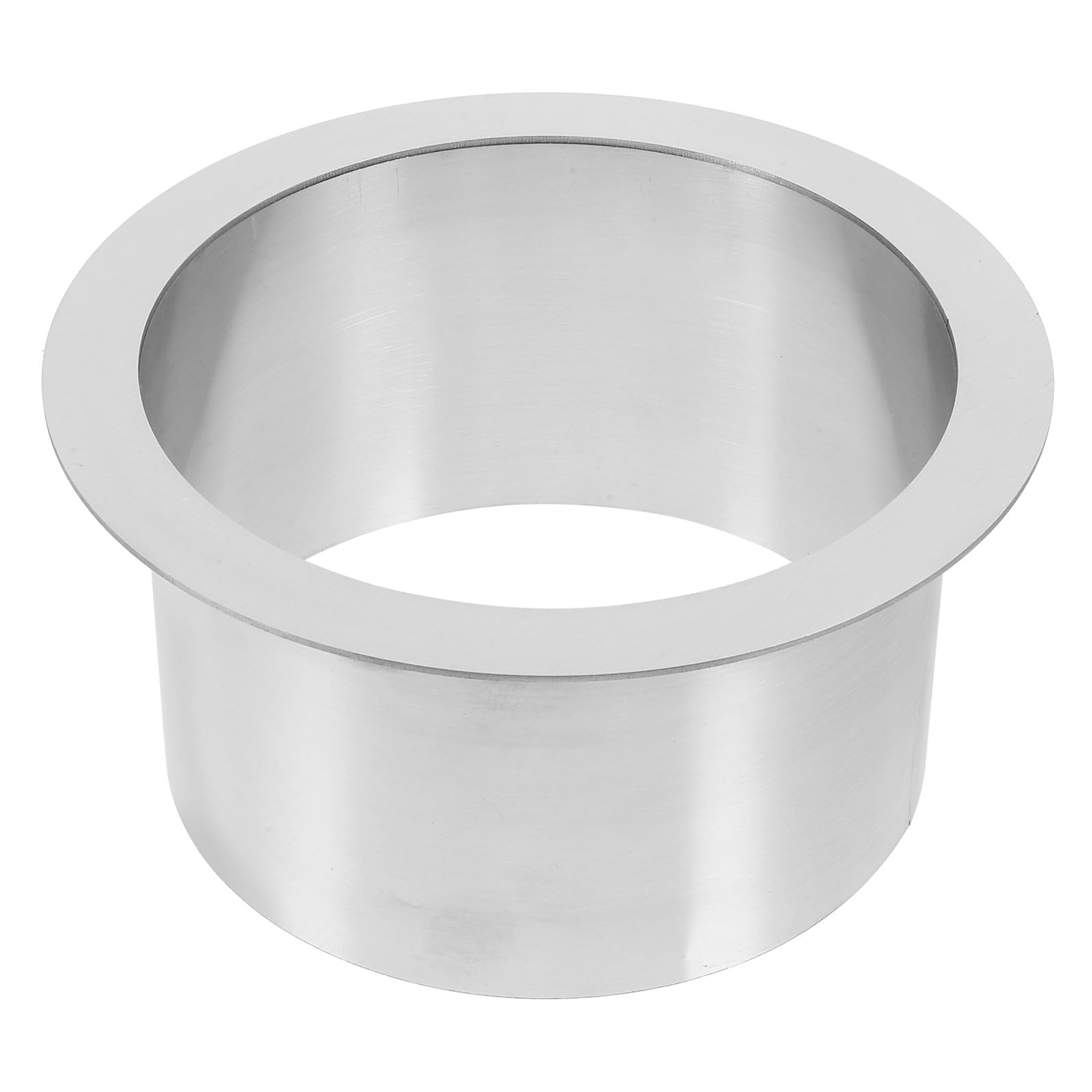 PATKAW Passe-poubelle Rond à Encastrer en Acier Inoxydable 304 | Goulotte à Déchets Intégrée, Finition Argenté, Design Simple et Élégant, pour Zones Humides
