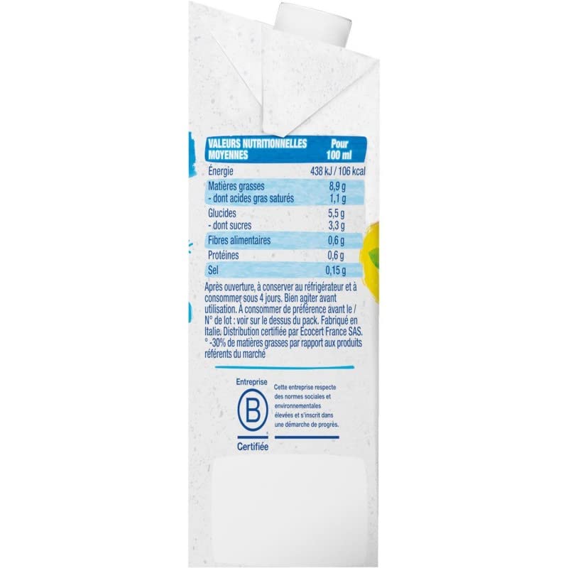 BJORG CUISINE VÉGÉTALE FLUIDE BIO 200ML - BJORG - LOT DE 5 - Offre Special