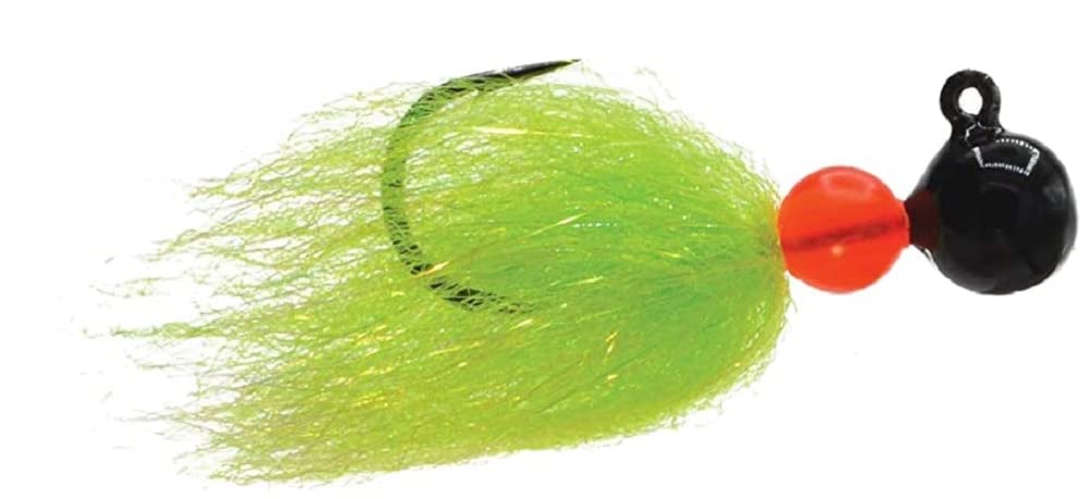 Mustad Sink It Series Jig Black-Anadro Green Chartreuse 1/8oz