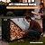GARGENTOL 4ft Firewood Rack Outdoor with cover, Heavy Duty Indoor Outdoor Firewood Log Storage Holder Stand with Waterproof Cover, Metal Wood Pile Organizer for Fireplace