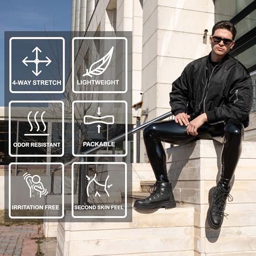 Kapow Meggings High Gloss Vinyl Men's Leggings3