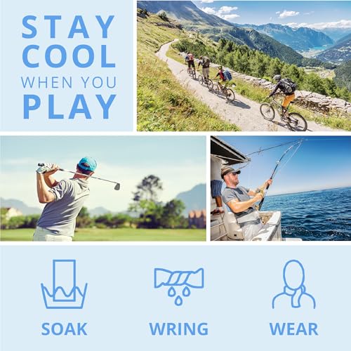 Image of FROGG TOGGS Chilly Pad Instant Cooling Towel, Perfect for Use Anytime You Sweat, 33x13
