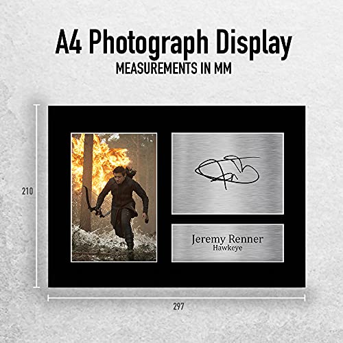 HWC Trading Jeremy Renner Printed A4 Signed Autograph Hawkeye The Avengers Play Picture Photo Print - Het Grote Idee Van… - Afbeelding 3
