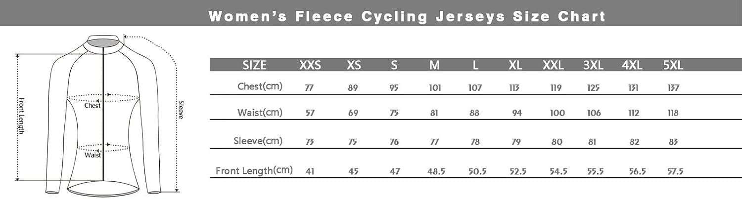 UGLY FROG Damen Radsport Jacken Langarm MTB Radtrikot Radfahren Kleidung mit Thermofleecefutterfür Winter Mit 3 Taschen