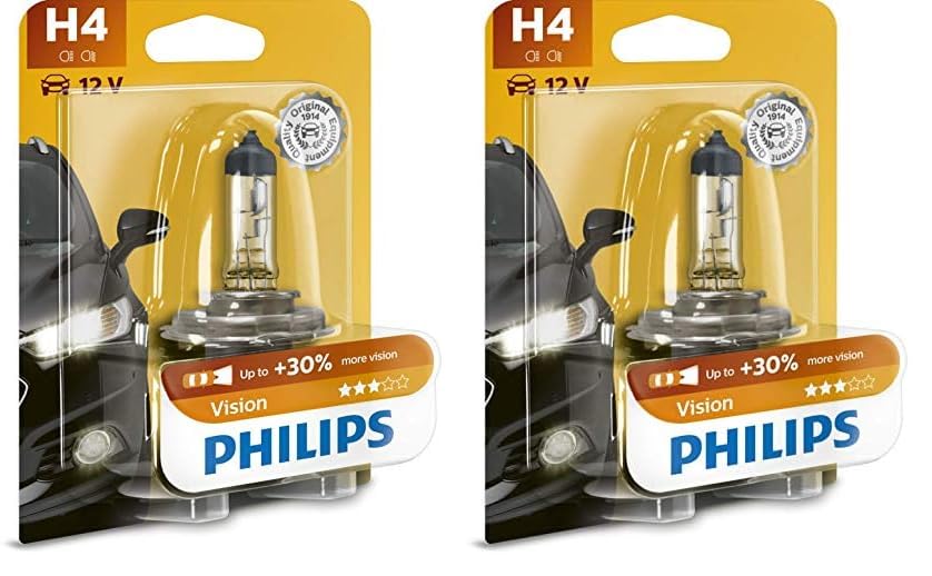 Philips 12342PRB1 Vision   Bombilla H4 para faros delanteros (12 V, 60 55 W) (Paquete de 2)