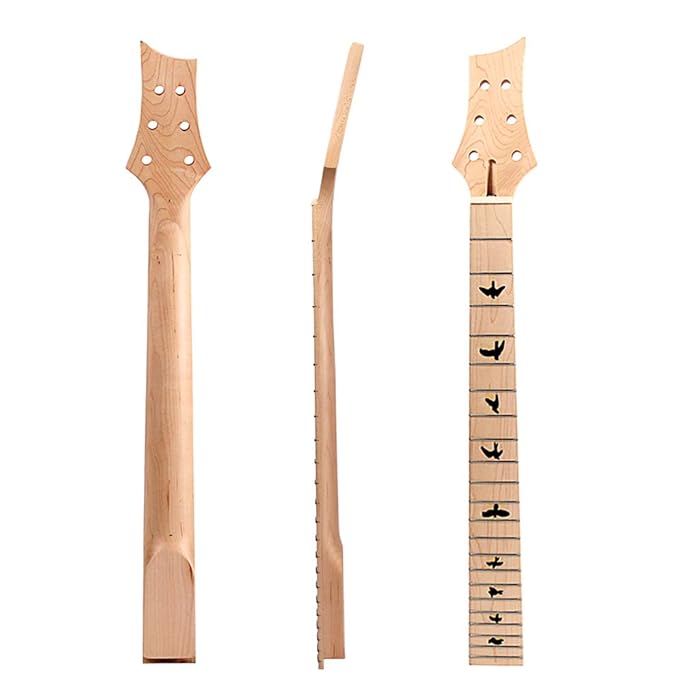 Buy Alnicov Electric Guitar Neck Replacement Unfinished Guitar Neck 22