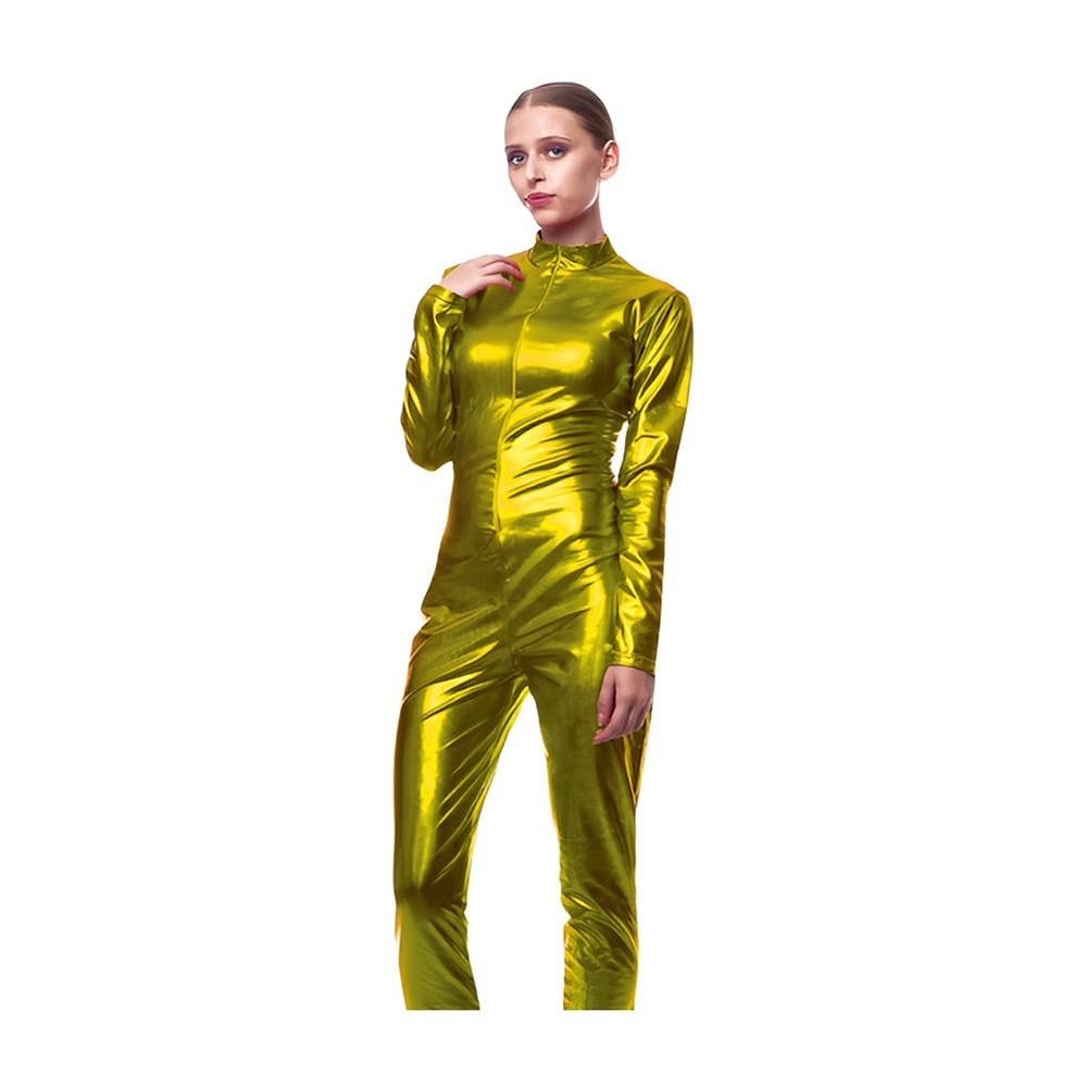 PLUS HOME Mono-Maillot disfraz de color metalizado talla adulto.