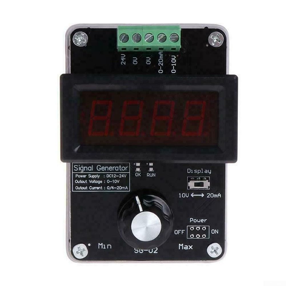 Generatore 0-20mA, Simulatore analogico di tensione corrente regolabile Generatori di segnale DC 0-10V per la regolazione del valore Controllo dell'invertitore del pannello PLC