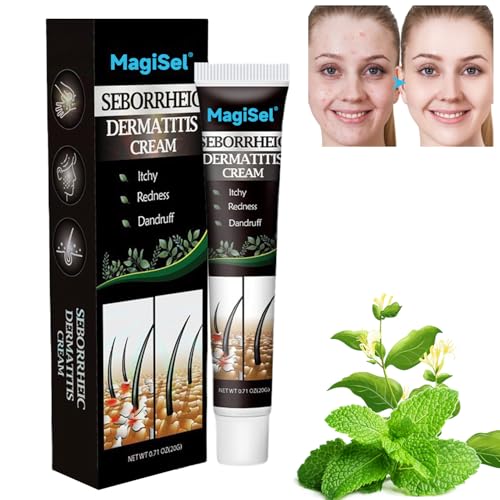 Creme gegen seborrhoische Dermatitis, Schuppenflechte Salbe, Psoriasis Creme Akut, Anti Schuppen Kopfhautcreme,Anti Juckreiz Kopfhautcreme, gegen allergische Dermatitis,Lindert trockene Kopfhaut