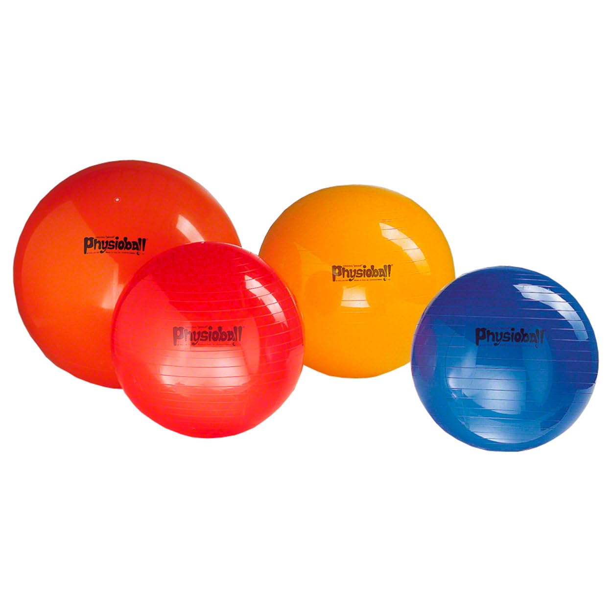 Sport-Tec PEZZI Gymnastikball Set, ø 105 cm, gelb, inkl. Power Pump, Sitzball