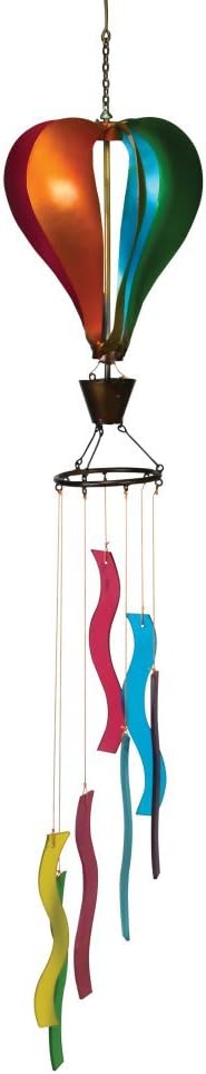 Gift Essentials GEBLUEG502 Hot Air Balloon Spinner/Chime (Set of 1)