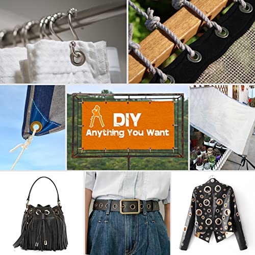 Image of Grommet Kit NEU MASTER, Grommet Tool Kit 3 /8 Inch Grommets Eyelet Plier Set with 500pcs Eyelets, Handheld Eyelet Kit Hole Punch Pliers Grommet Press Kits for Fabric Tarps Leather (10mm Grommets)