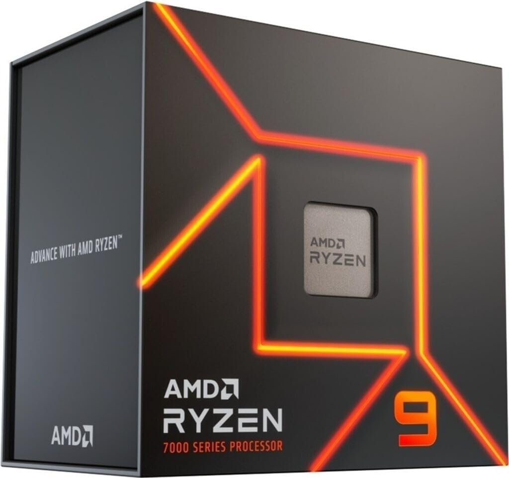 AMD Ryzen 9 7900 Processor (12 Cores/24 Threads, Unlocked. Zen 4