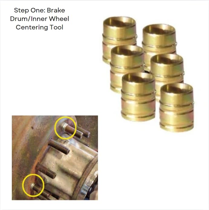 TRU-BALANCE Centering Kit for Aluminum/Aluminum Wheels on Drive Axles Only, Designed to Center Brake Drum, Inner Wheel and Outer Wheel on Heavy Duty Vehicles, Eliminates Uneven Tire Wear