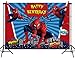 Red Spiderman Photography Backdrop Baby Boys Happy Birthday Party Decorations Vinyl Children Photo Booth Studio Props Background Superhero Cityscape 5x3ft Banner Dessert Table Baby Shower Supplies