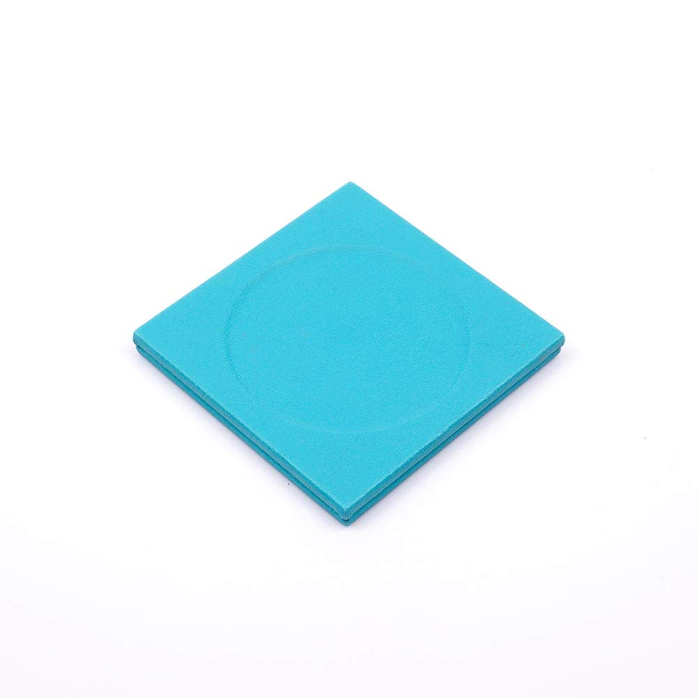 Schreibtisch-Set aus Leder – Schreibtischunterlage – Notizpapierhalter – Stifthalter – Lederuntersetzer – 4 Zubehörteile – Schreibtisch-Organizer – 4 Stück (Turquoise)