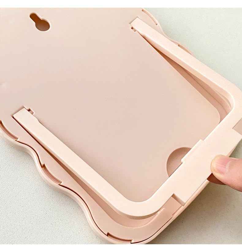 Hosoncovy Miroir De Bureau Avec Support Et Cadre Ondulé